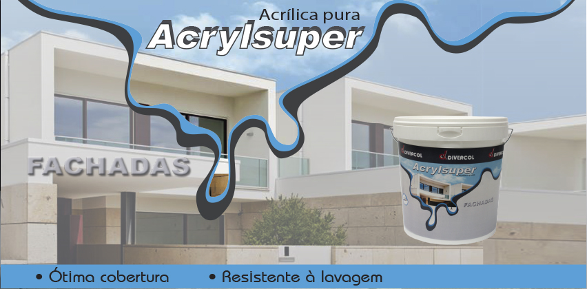 Acrylsuper tinta 100% acr�lica